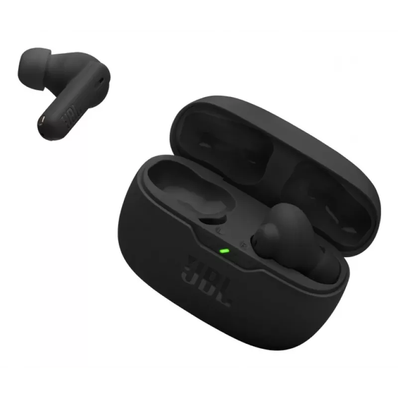 JBL Wave Beam 2 belaidės ausinės į ausis, skambučiams ir muzikai, Bluetooth, juodos