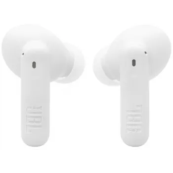 JBL Wave Beam 2 belaidžiai ausinukai į ausis, skambučiams ir muzikai, Bluetooth, balti