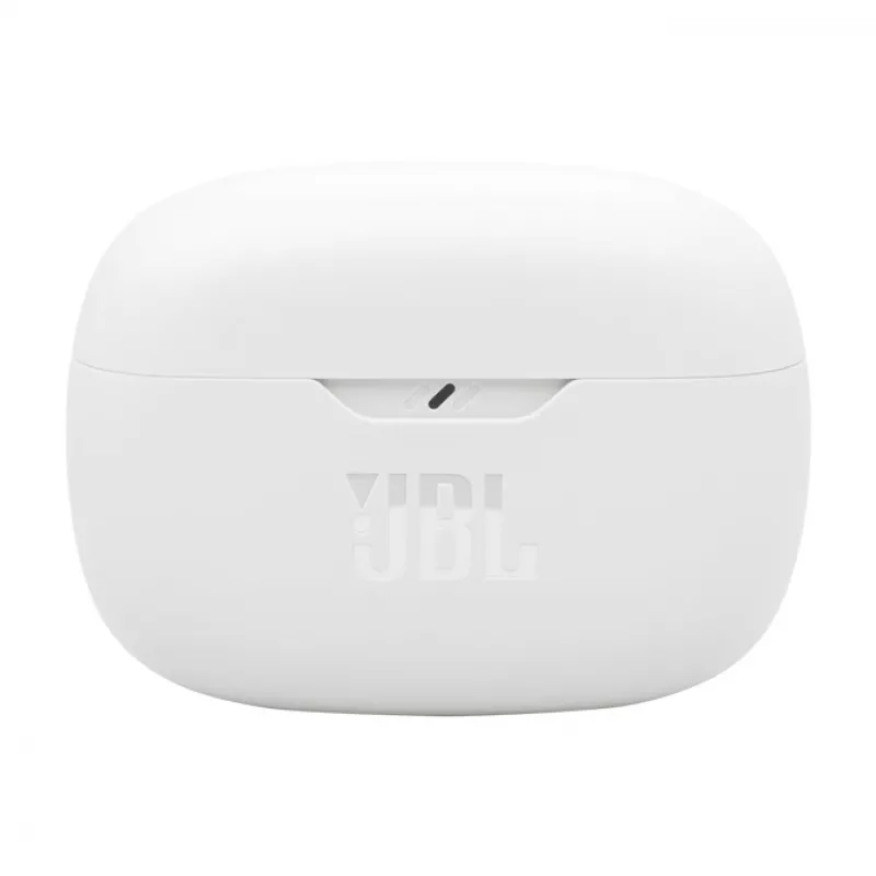 JBL Wave Beam 2 belaidžiai ausinukai į ausis, skambučiams ir muzikai, Bluetooth, balti