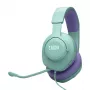 Ausinės JBL Quantum 100M2 – laidinės žaidimų ausinės su mikrofonu (Cyan)