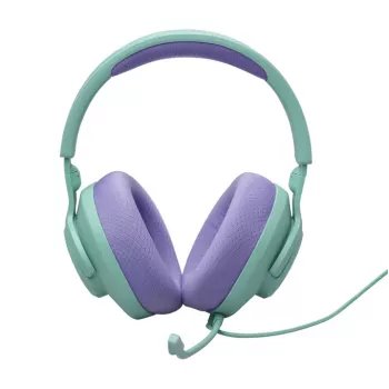 Ausinės JBL Quantum 100M2 – laidinės žaidimų ausinės su mikrofonu (Cyan)