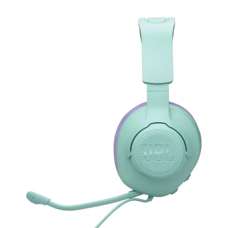 Ausinės JBL Quantum 100M2 – laidinės žaidimų ausinės su mikrofonu (Cyan)
