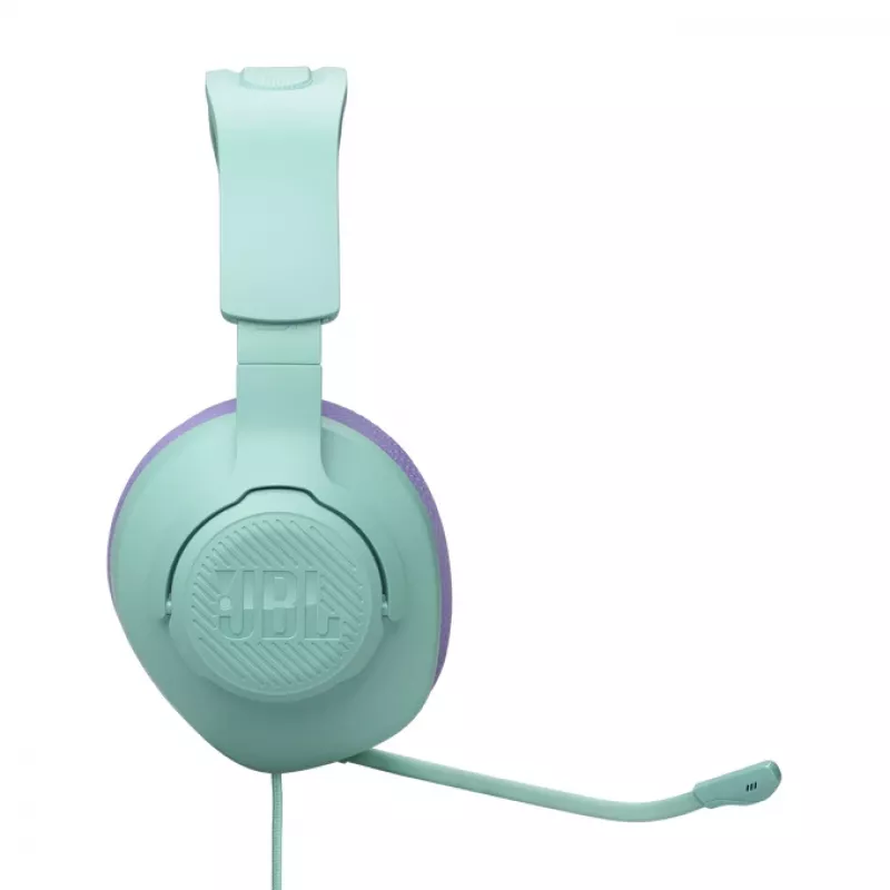 Ausinės JBL Quantum 100M2 – laidinės žaidimų ausinės su mikrofonu (Cyan)