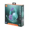 Ausinės JBL Quantum 100M2 – laidinės žaidimų ausinės su mikrofonu (Cyan)