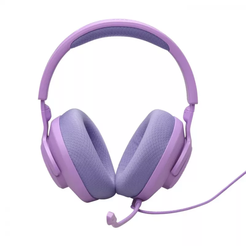 Žaidimų ausinės JBL Quantum 100M2 – laidinės, ant ausų, 20–20000 Hz, 1,2 m laidas, violetinės