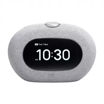 Laikrodinis radijo imtuvas JBL Horizon-3 pilkas – DAB/DAB+/FM, 5W RMS, LCD ekranas, 65–20000 Hz, sukamasis garsumo reguliatorius