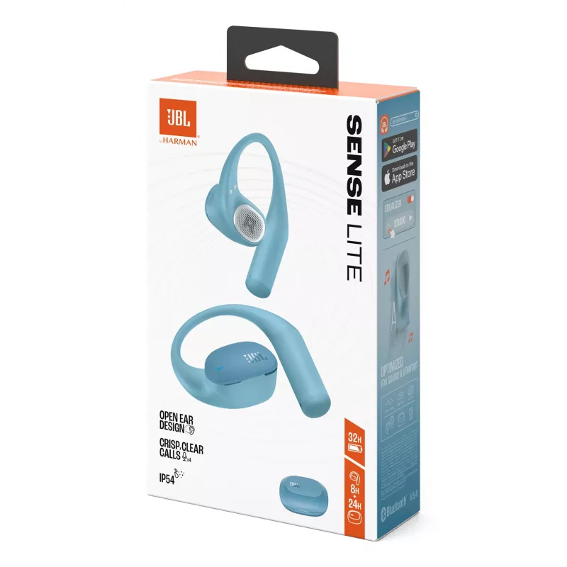 JBL Sense Lite belaidės ausinės ausų kilpa muzikai Bluetooth mėlyna