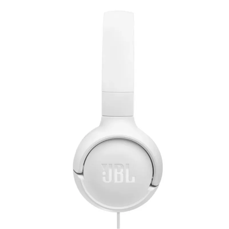 JBL Tune 520C USB-C laidinės ausinės, 32 mm tvarkyklės, JBL Pure Bass garsas, Hi-Res Audio, balta