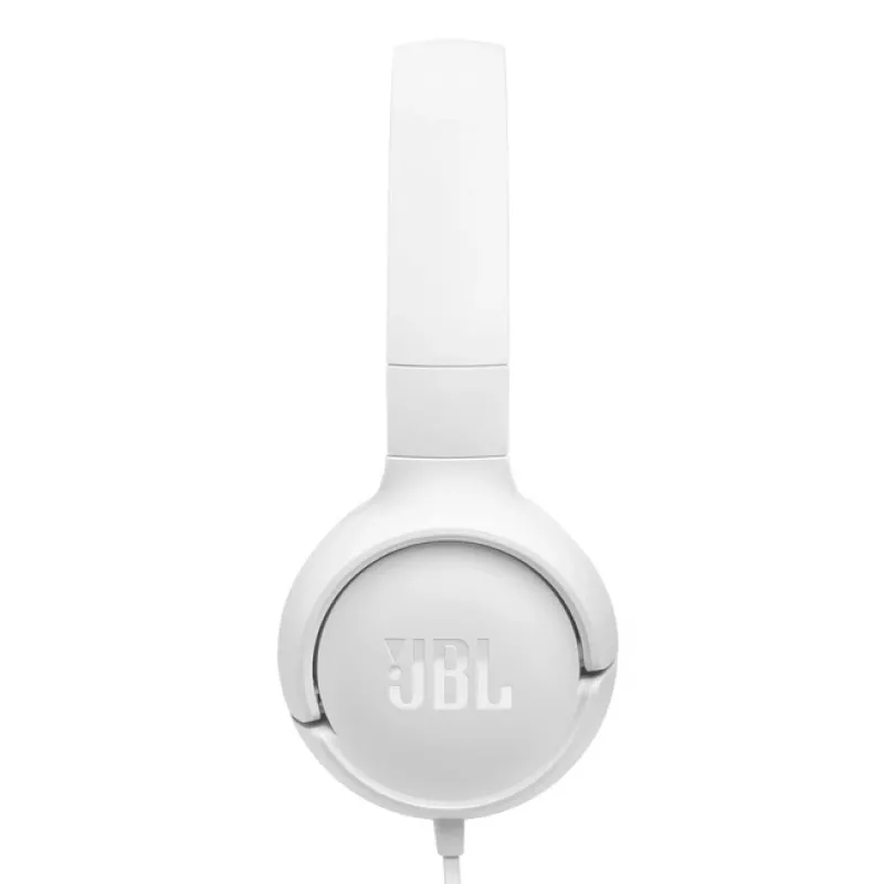 JBL Tune 520C USB-C laidinės ausinės, 32 mm tvarkyklės, JBL Pure Bass garsas, Hi-Res Audio, balta