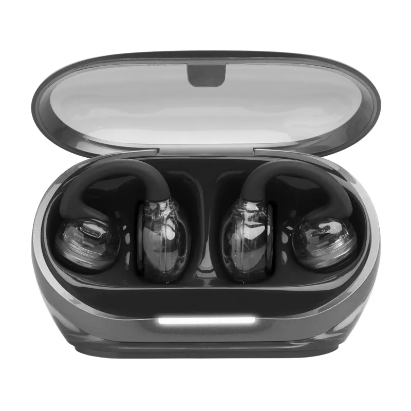 Ausinės JBL Soundgear Clips, belaidės TWS, atviro tipo, kabinamos, juodos