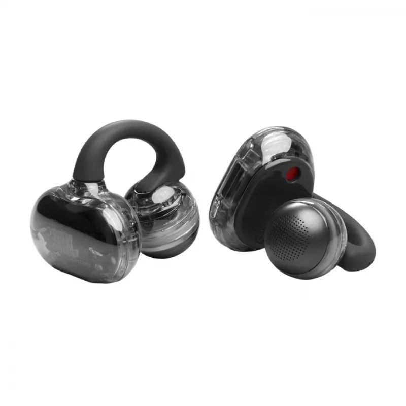 Ausinės JBL Soundgear Clips, belaidės TWS, atviro tipo, kabinamos, juodos