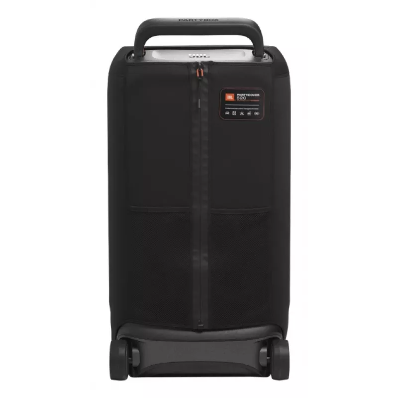Dangtelis garsiakalbiui JBL Partycover 520 juodas — apsauginis medžiaginis užvalkalas JBL PartyBox 520