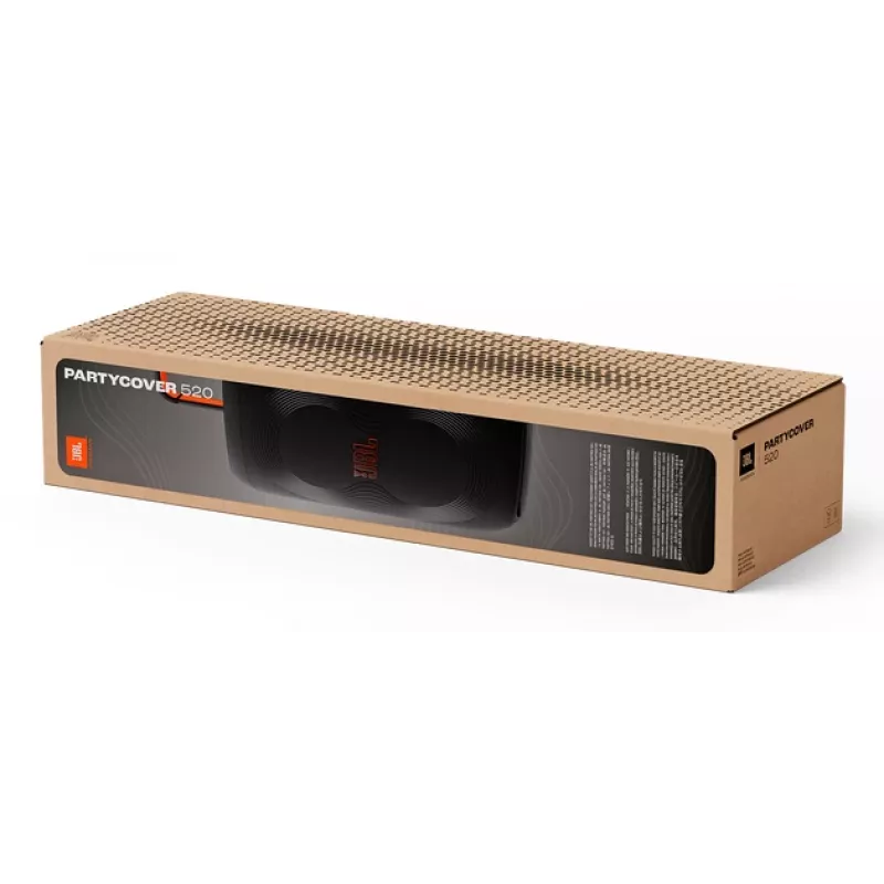 Dangtelis garsiakalbiui JBL Partycover 520 juodas — apsauginis medžiaginis užvalkalas JBL PartyBox 520