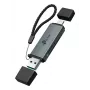 Kortelių skaitytuvas TP-LINK UA430D USB 3.1 – SD/MicroSD palaikymas, 200 MB/s, juodas, 75×22,9×9,3 mm