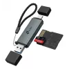 Kortelių skaitytuvas TP-LINK UA430D USB 3.1 – SD/MicroSD palaikymas, 200 MB/s, juodas, 75×22,9×9,3 mm