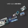 Kortelių skaitytuvas TP-LINK UA430D USB 3.1 – SD/MicroSD palaikymas, 200 MB/s, juodas, 75×22,9×9,3 mm
