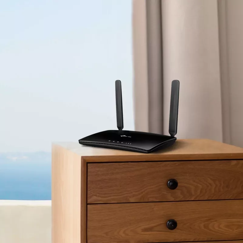 TP-Link TL-MR6400 belaidis maršrutizatorius 4G LTE, Fast Ethernet, 2,4 GHz, juodas
