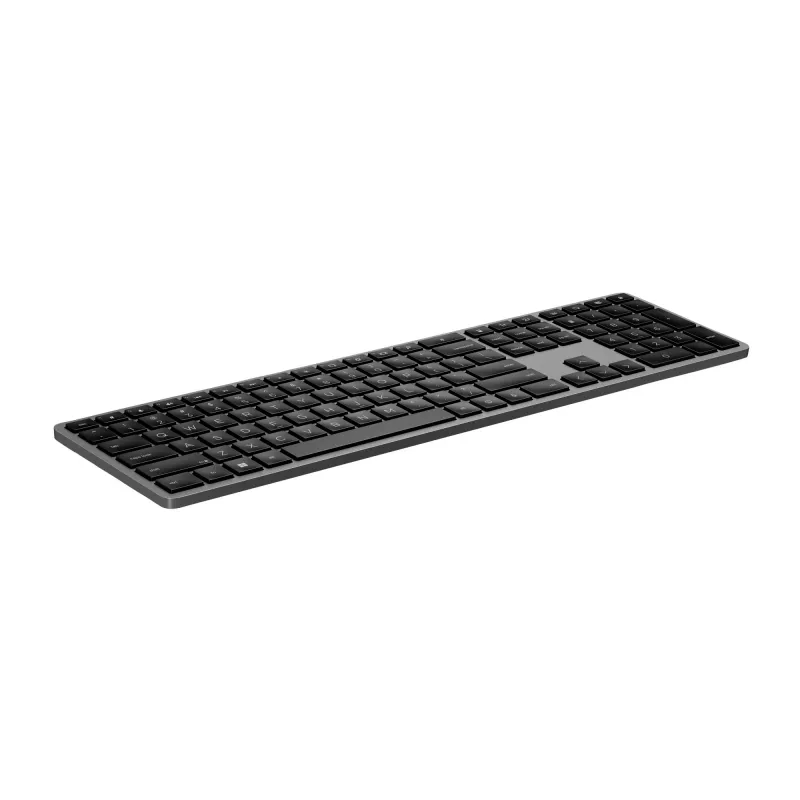 HP 975 belaidė klaviatūra su dviem režimais, viso dydžio, RF / Bluetooth, juoda