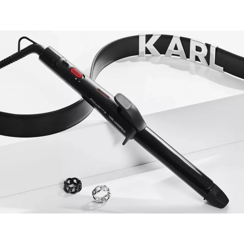 Garbanojimo žnyplės Rowenta X KARL LAGERFELD CF321L šilta juoda, raudona 47 W 1,8 m