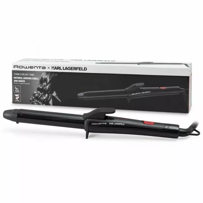 Garbanojimo žnyplės Rowenta X KARL LAGERFELD CF321L šilta juoda, raudona 47 W 1,8 m