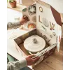 Tefal ketaus serviravimo puodas LOV E25972, apvalus, 3,8 l, 28 cm, smėlio spalvos