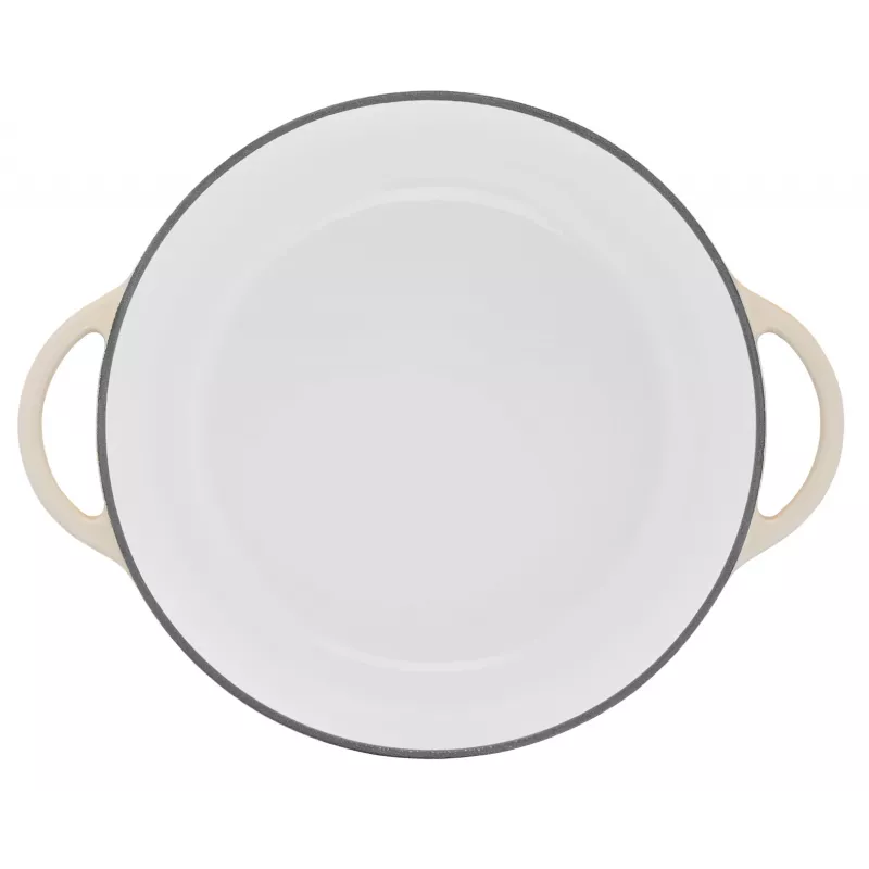 Tefal ketaus serviravimo puodas LOV E25972, apvalus, 3,8 l, 28 cm, smėlio spalvos