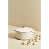 Tefal ketaus serviravimo puodas LOV E25972, apvalus, 3,8 l, 28 cm, smėlio spalvos