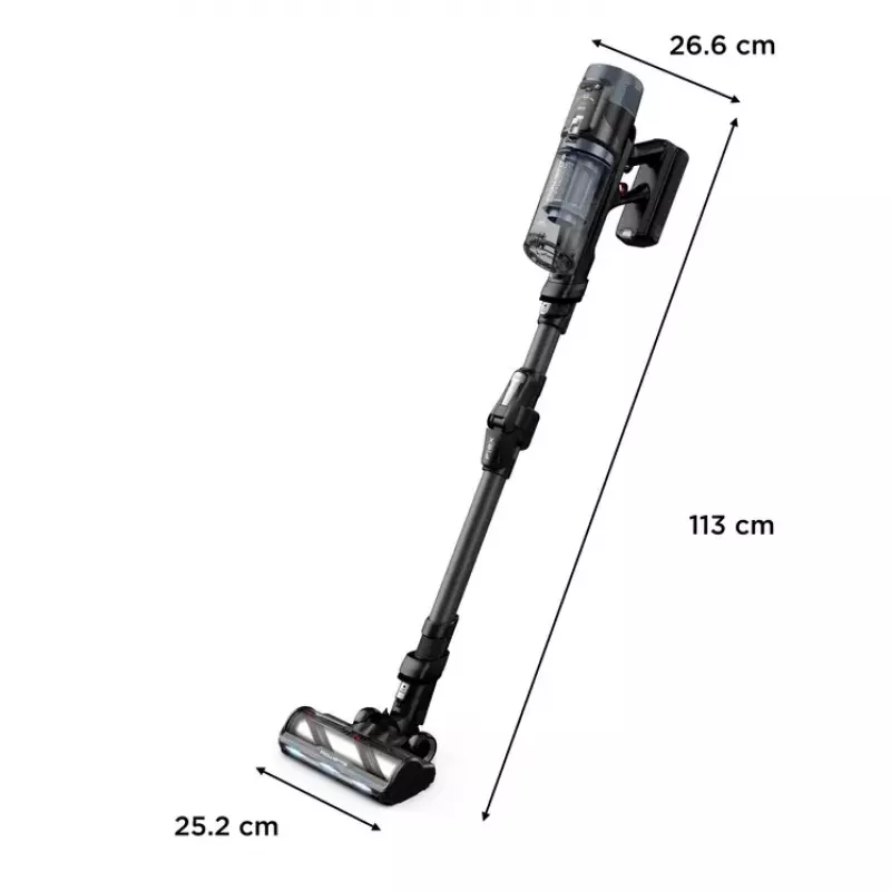 Rowenta X-Force Flex 14.80 RH9B36WV belaidis 2-in-1 šluotinis siurblys, 670 W, juodas/mėlynas