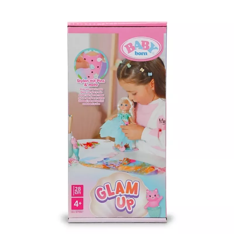 Lėlė BABY born Glam Up Sparkle, 43 cm, įvairiaspalvė