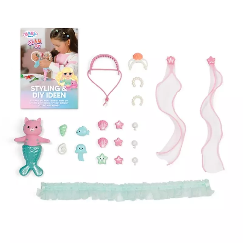 Lėlė BABY born Glam Up Sparkle, 43 cm, įvairiaspalvė