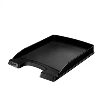 Leitz dėklas laiškams Plus Slim, plastikinis, juodas, A4, 242 x 330 x 32 mm