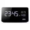 BRAUN BC20BEU skaitmeninis laikrodis sieninis/stalinis, juodas