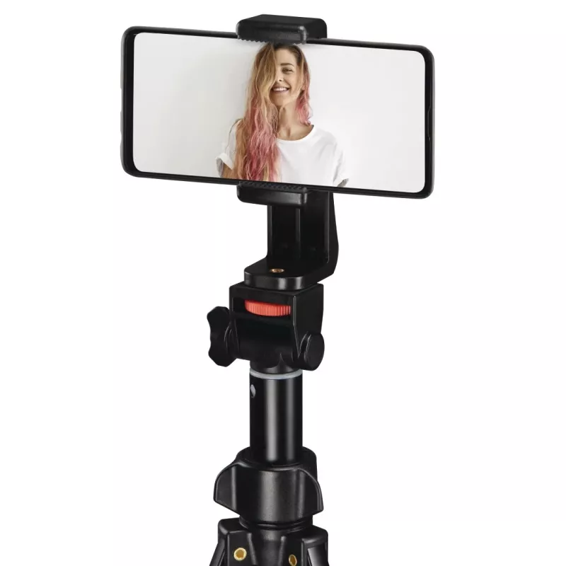 Tripod Hama Rotary Smartphone II išmaniesiems telefonams ir skaitmeniniams fotoaparatams, 3 kojelės, maks. apkrova 1 kg, aukštis 41,5–150 cm, juoda