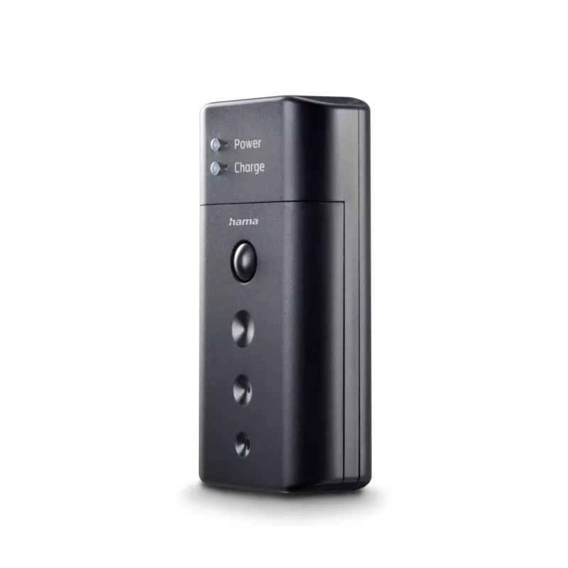 Įkroviklis Hama 00081390 fotoaparato baterijoms – USB, Li‑Jon ir NiMH, 5 V įėjimas