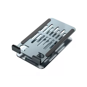 Sulankstomas sukamasis telefono stovas CONCEPTRONIC THANA08G, 360° besisukantis pagrindas, reguliuojamas aukštis, sidabrinis