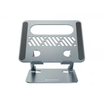 Nešiojamojo kompiuterio stovas CONCEPTRONIC THANA10G – sulankstomas aliuminis, reguliuojamas aukštis, pilka, 240×220×50 mm