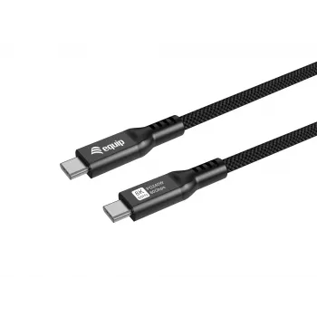 USB4 Gen 4x2 C‑to‑C laidas EQUIP 1,2 m, 80 Gbps, PD240W, 8K@60Hz, juodas