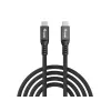 USB4 Gen 4x2 C‑to‑C laidas EQUIP 1,2 m, 80 Gbps, PD240W, 8K@60Hz, juodas