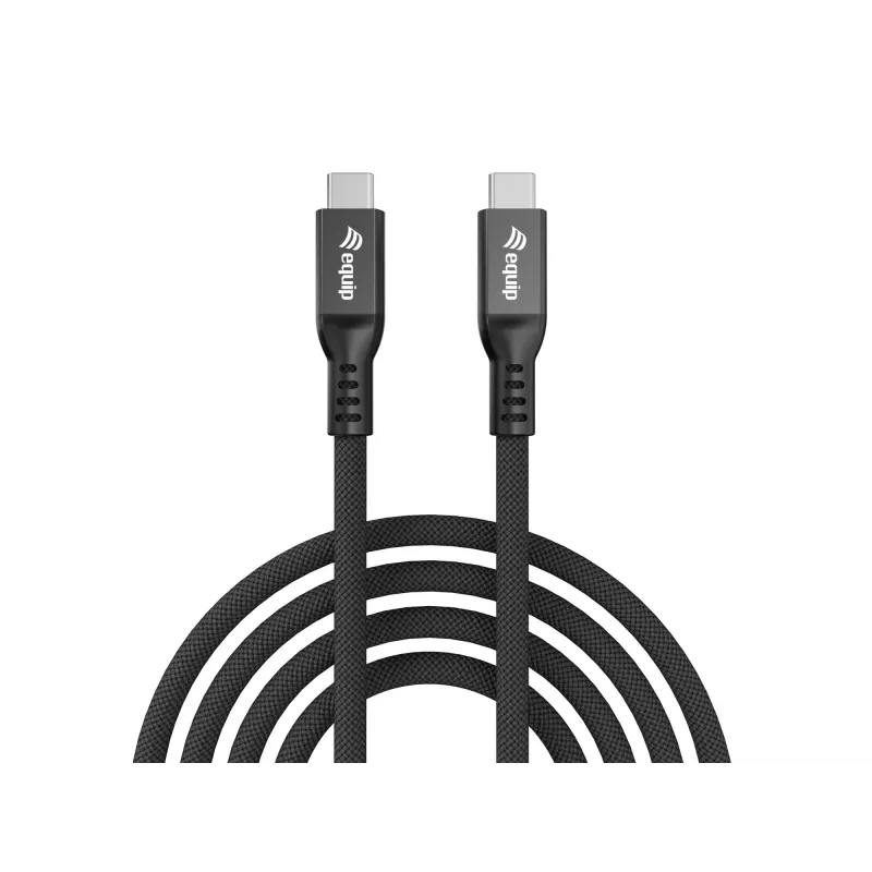 USB4 Gen 4x2 C‑to‑C laidas EQUIP 1,2 m, 80 Gbps, PD240W, 8K@60Hz, juodas