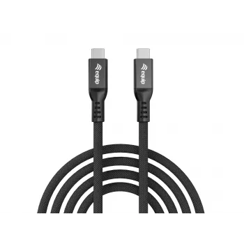 USB4 Gen4x2 C‑C laidas EQUIP 2 m, 80 Gbps, PD 240W, 8K@60Hz, juodas
