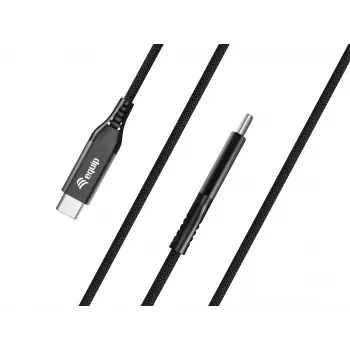 Equip USB 4 itin plonas C į C laidas, 1,2 m, PD240W, 4K/60Hz, 40Gbps, juodas