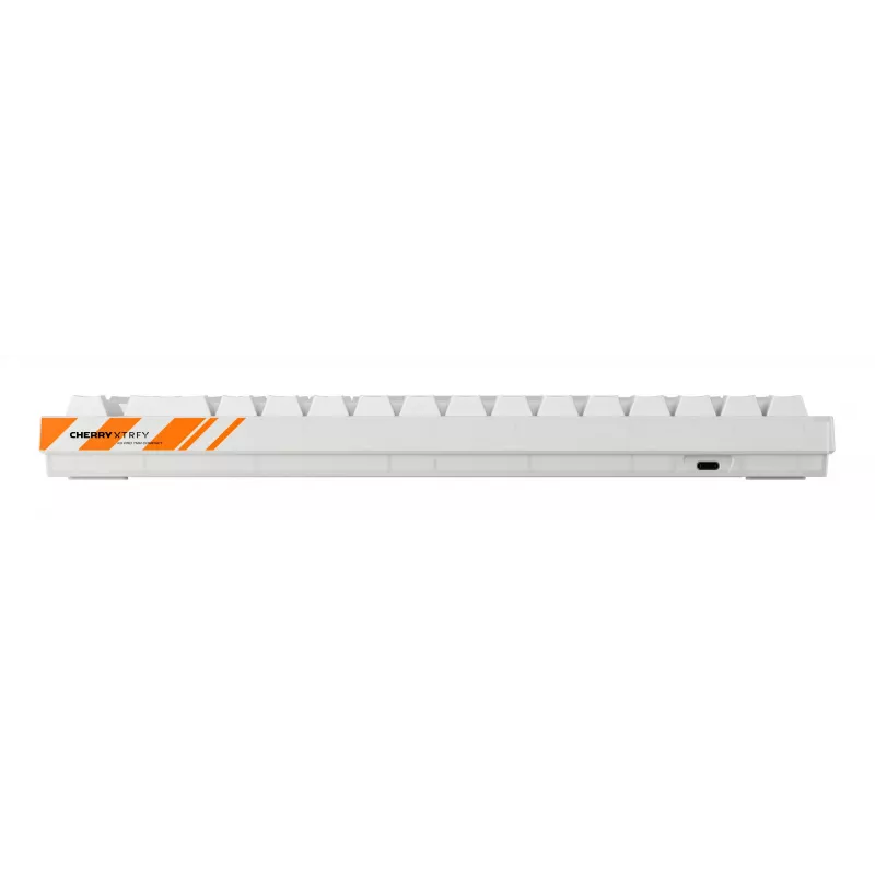 Mechaninė žaidimų klaviatūra Cherry K5 Pro TMR Compact 65% QWERTY US, laidinė USB, RGB, oranžinė/balta