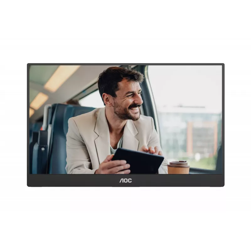 Nešiojamas monitorius AOC 16T20E2, 15.6 colio, Full HD, IPS, juodas