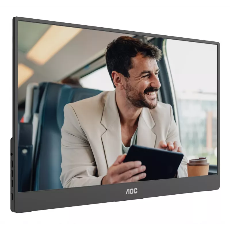 Nešiojamas monitorius AOC 16T20E2, 15.6 colio, Full HD, IPS, juodas