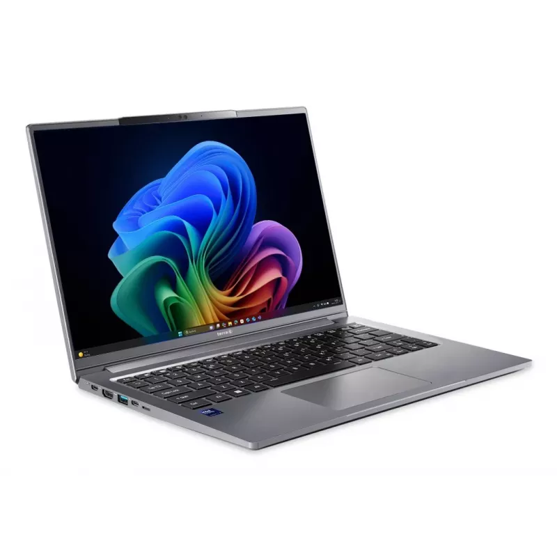 TERRA Mobile 1471L Copilot+ PC Intel Core Ultra 7 258V nešiojamas kompiuteris 35,6 cm (14 colių) WUXGA 32 GB DDR5-SDRAM 1 TB SSD Wi-Fi 7 (802.11be) Windows 11 Pro Vokiška pilka