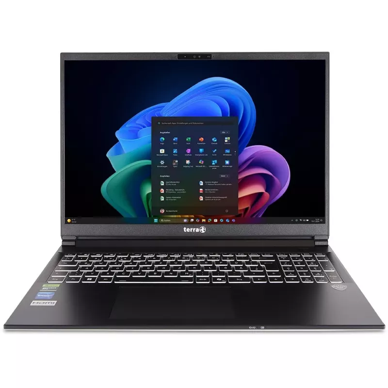 Nešiojamas kompiuteris TERRA MOBILE GAMER ELITE 3A AMD Ryzen™ AI 7 350 40,6 cm (16 inch) WQXGA 32 GB DDR5-SDRAM 1 TB SSD NVIDIA GeForce RTX 5060 Wi-Fi 6E (802.11ax) Windows 11 Pro sidabrinis