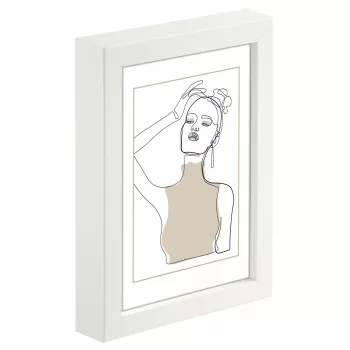 Vieno nuotraukos rėmelis Hama Copenhagen Baltas Stiklas MDF 220mm
