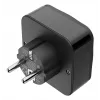 Hama 00223460 kelioninis adapteris su USB jungtimis, juodas
