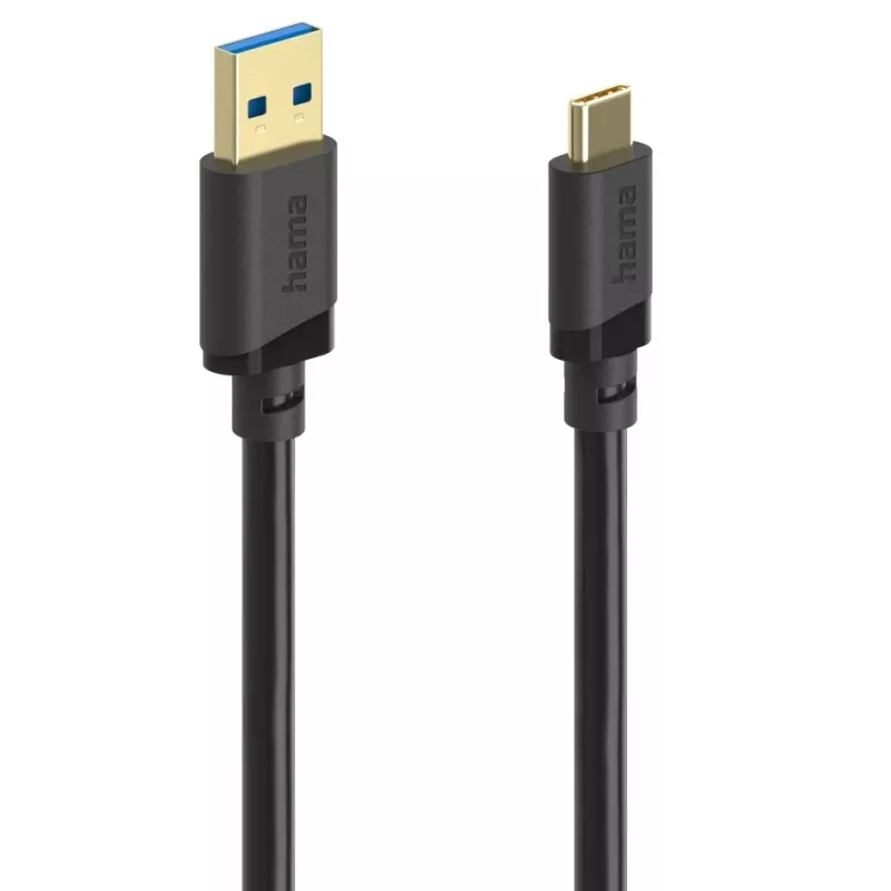 Hama 00202005 USB laidas USB 3.2 Gen 1 (3.1 Gen 1) 0.75 m USB A USB C juodas