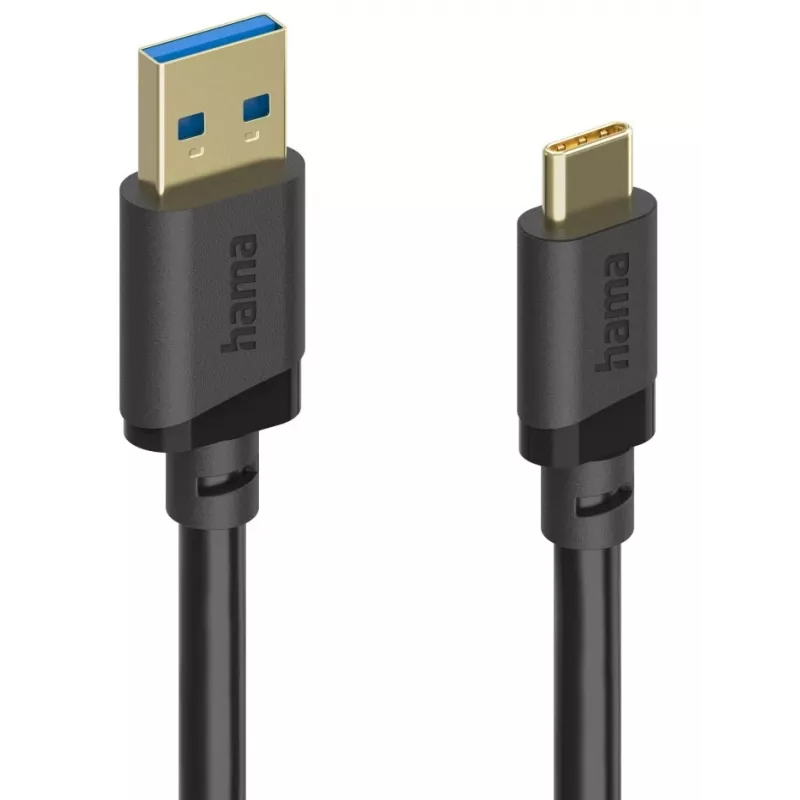 Hama 00202005 USB laidas USB 3.2 Gen 1 (3.1 Gen 1) 0.75 m USB A USB C juodas